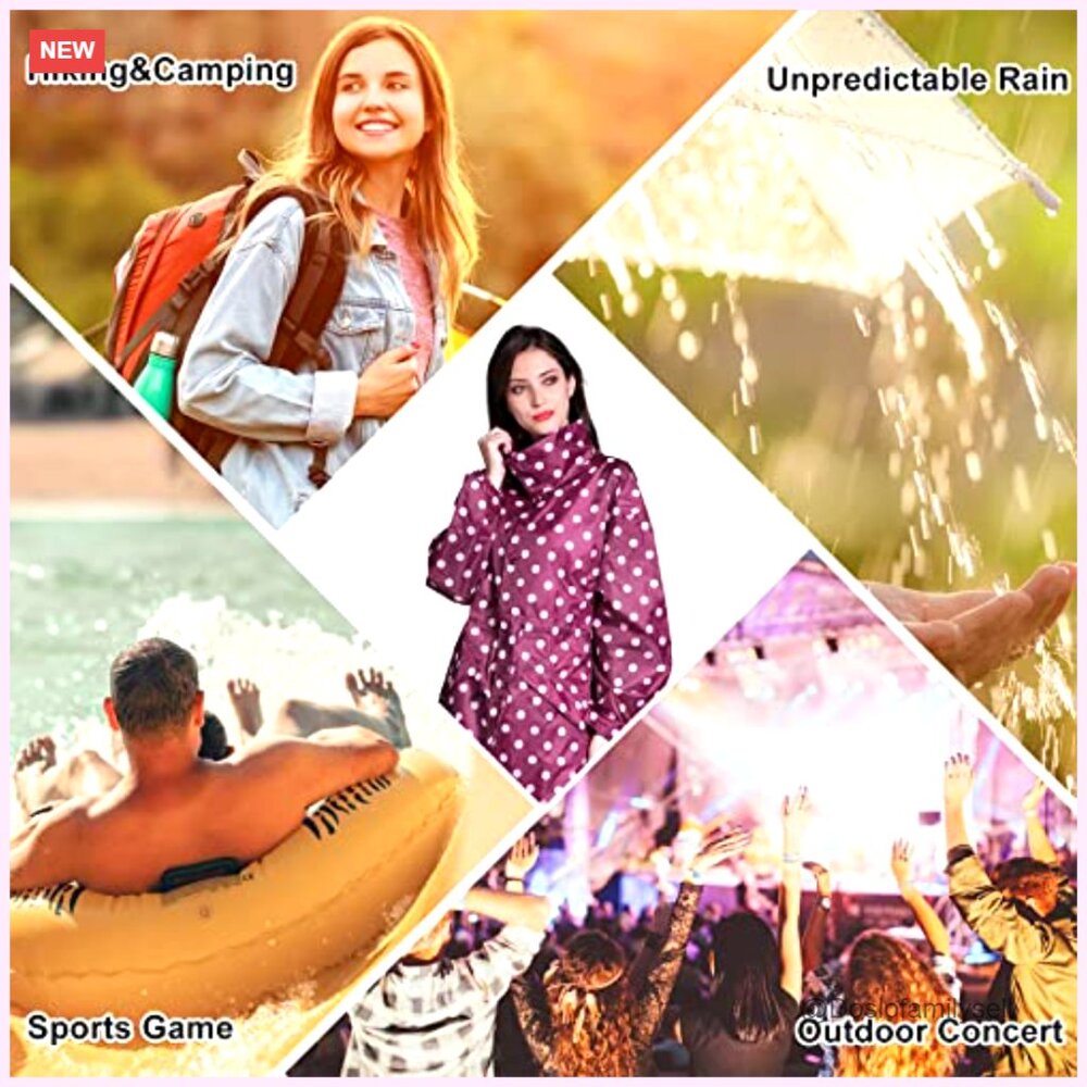 Lightweight Waterproof Raincoat Packable Hooded W… - image 2